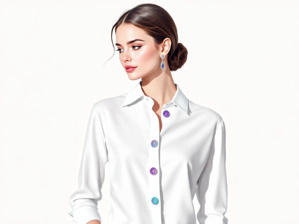 Buttoned-Up Front Blouse design