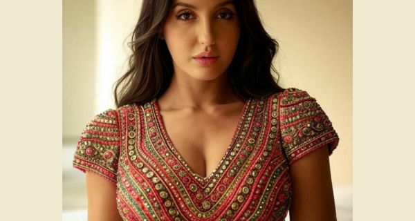 Nora Fatehi Hot Blouse Design: Stunning Looks in Blue and Black Dresses