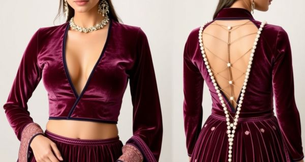 Latest-Deep-Neck-Blouse-Designs-Front-and-Back-for-a-Stunning-Look