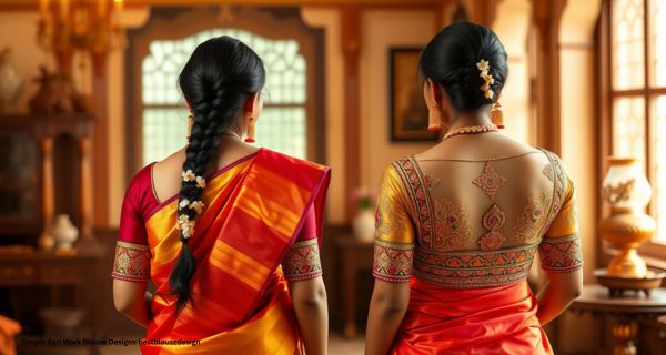 Simple Aari Work Blouse Designs-bestblousedesign