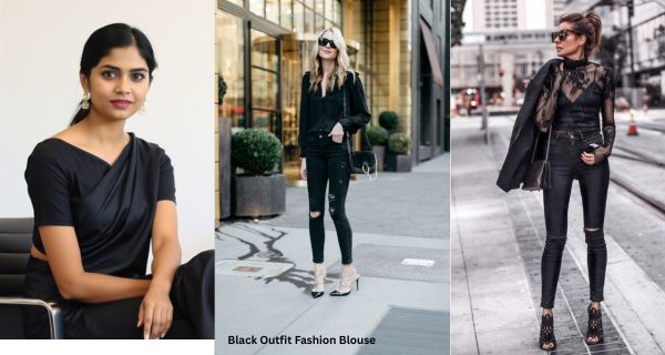 Black Outfit Fashion Blouse-bestblousedesigns.com