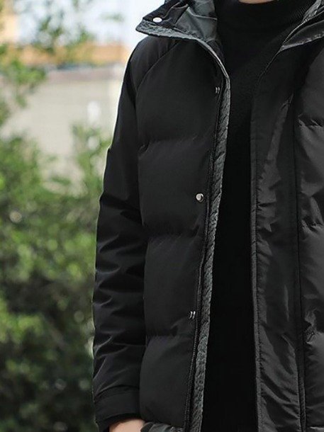 Men’s Hooded Puffer Jacket - Image 3
