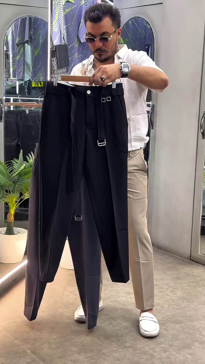 Men Comfort Easy Wash Pleated Gurkha Trousers - Image 7