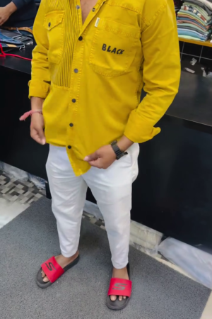 Men’s Stylish Utility Pocket Casual Shirt