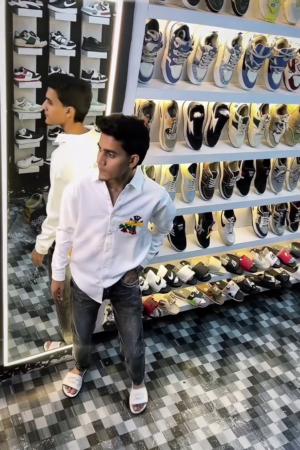 Men’s Stylish White Shirt & Slim Fit Denim Jeans Combo – Casual Party Wear Outfit for Men