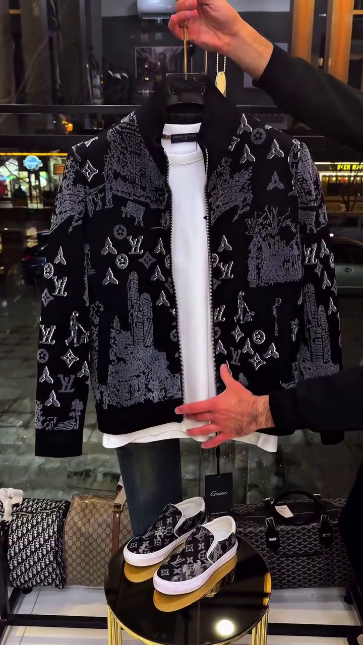 Men’s Premium Printed Jacket, White T-Shirt & Slim Fit Denim Jeans Combo – Stylish Casual Outfit for Men - Image 4