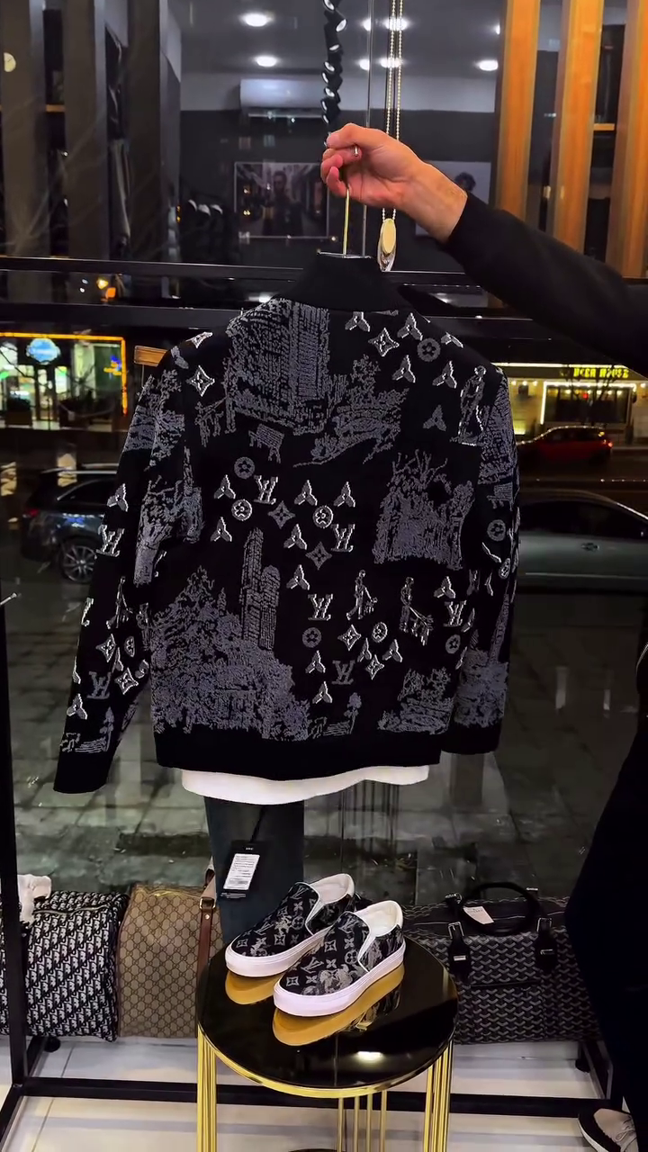 Men’s Premium Printed Jacket, White T-Shirt & Slim Fit Denim Jeans Combo – Stylish Casual Outfit for Men - Image 3