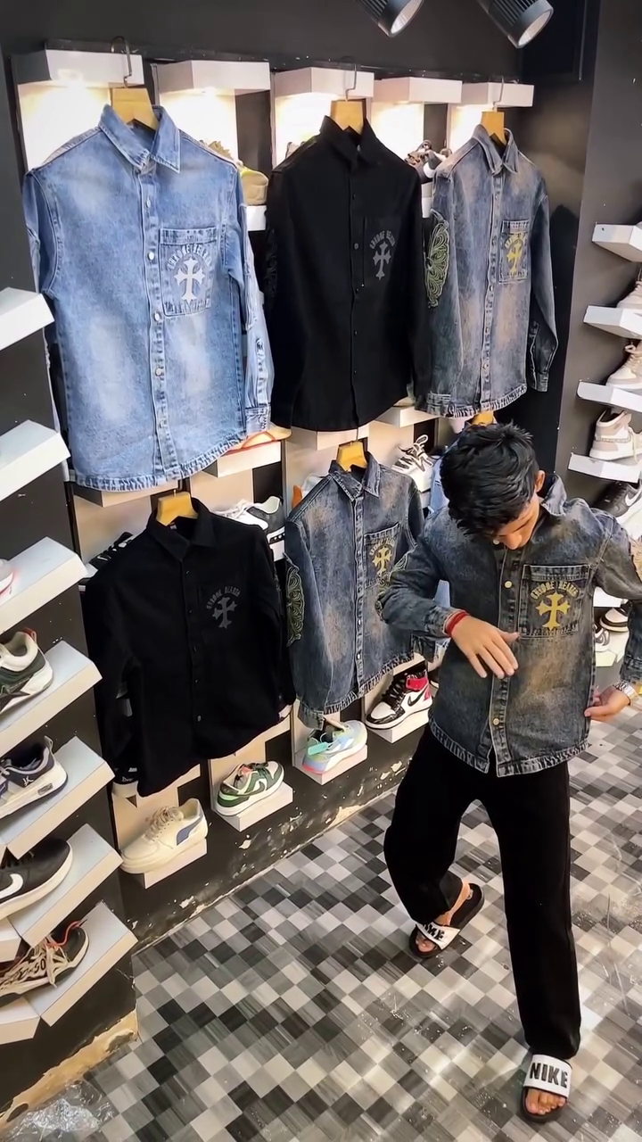 Premium Denim Cotton Casual Shirt for Men - Image 3