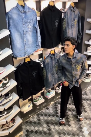 Premium Denim Cotton Casual Shirt for Men