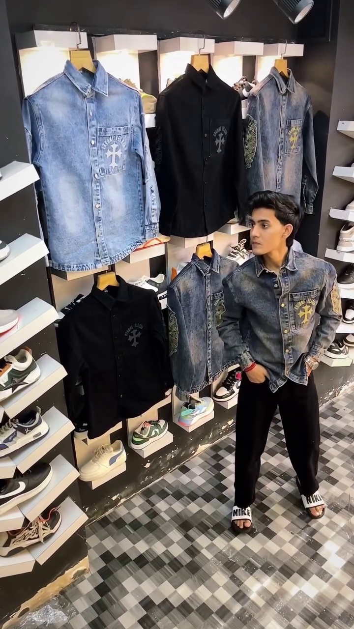 Premium Denim Cotton Casual Shirt for Men