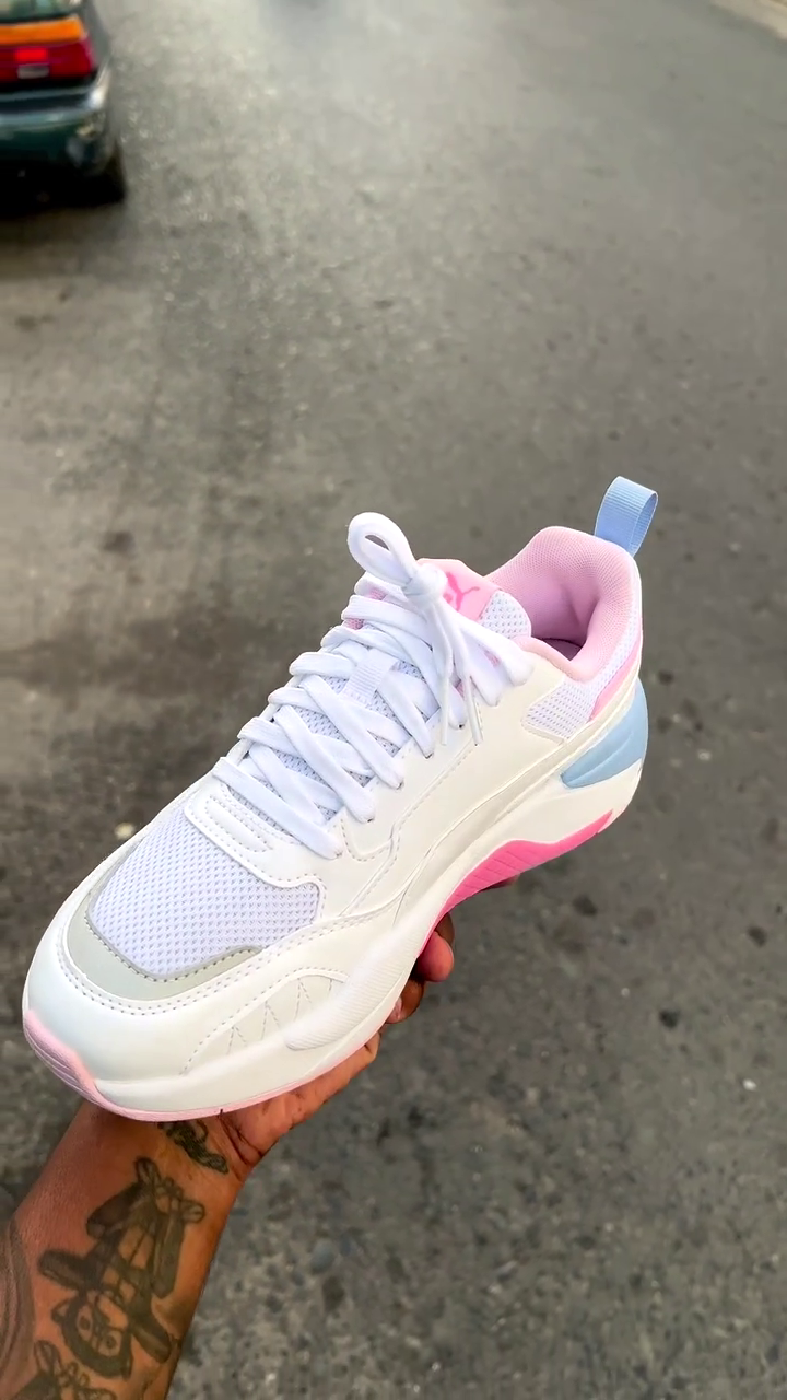 X-Ray 2 Square Women’s Sneakers – White, Pastel Pink & Mist Blue - Image 3