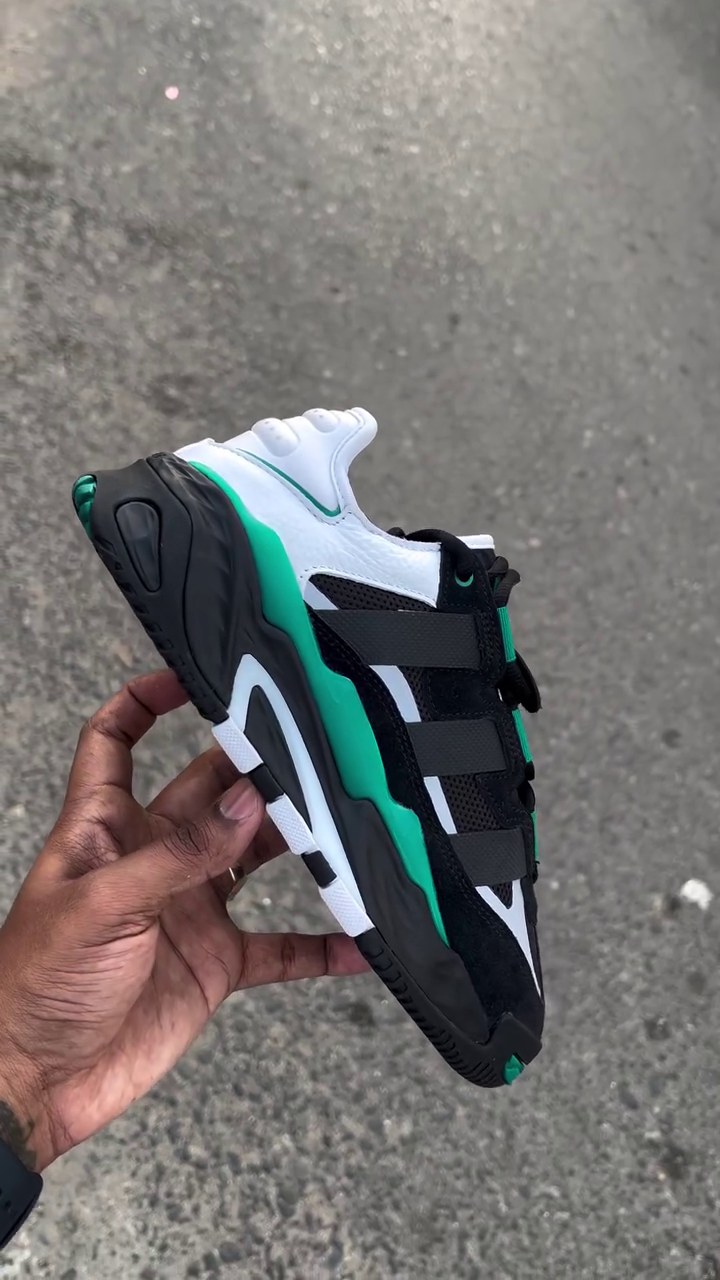 Black & Lucid Green Skate-Inspired Sneakers - Image 2