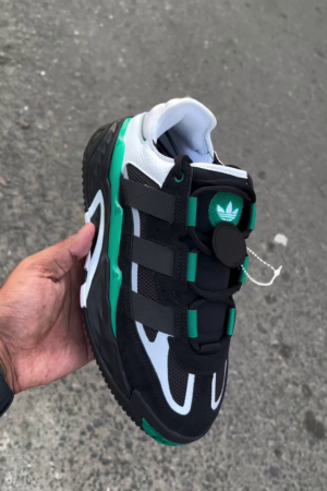 Black & Lucid Green Skate-Inspired Sneakers