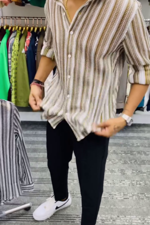 Men Comfort Striped Casual Shirt