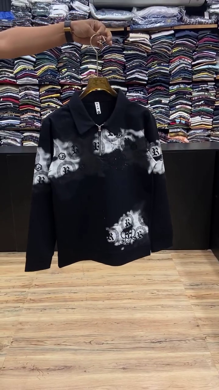 Men's Half Sleeve Polo T-Shirt with Zipper Collar - Image 5
