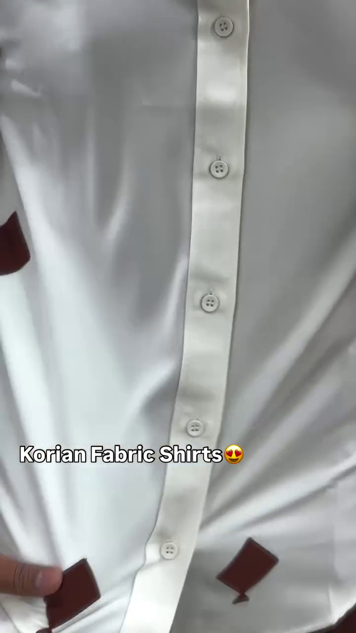 Men Standard Fit Embroidered Spread Collar Satin Casual Shirt - Image 9
